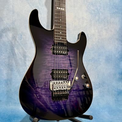 ESP E-II ST-2 2015 - Quilted Maple Reindeer Blue - purple image 1