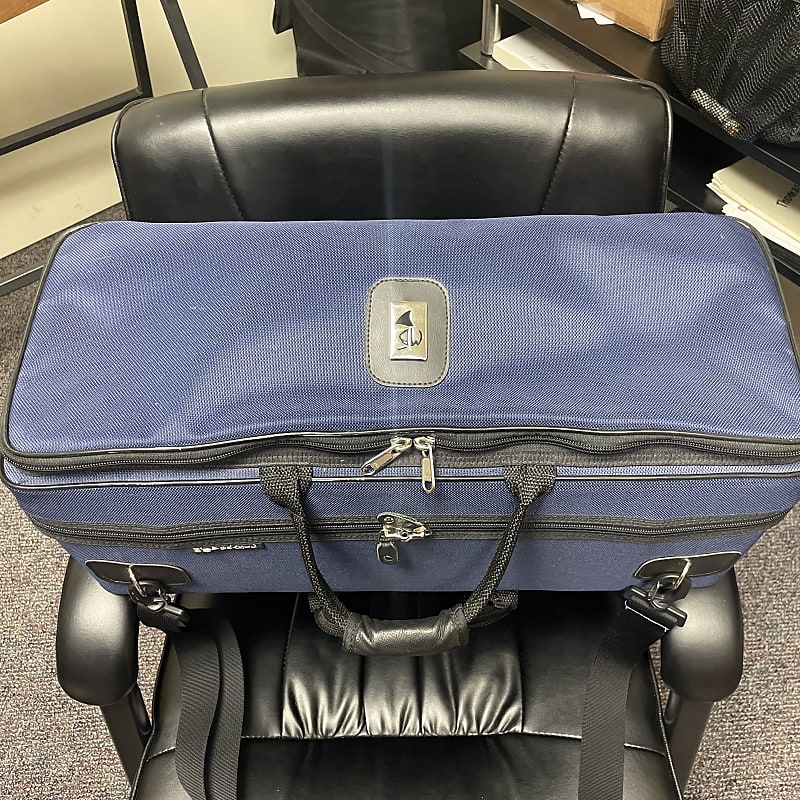 Marcus Bonna Double Trumpet Case in Blue Nylon Reverb
