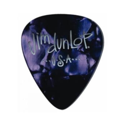 Dunlop - 12 Pack Of Heavy Celluloid Guitar Pick Purple Pearloid! 483P13HV *Make An Offer!* image 1