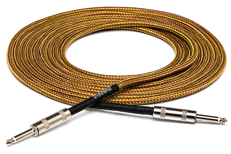 Hosa Guitar Cable Tweed Straight GTR-518; 18 FT image 1