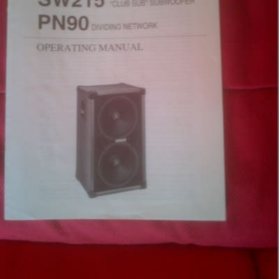 Yamaha Owner's manual - SW215 Club Sub Woofer PN90 Dividing Network  1990's white