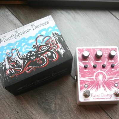EarthQuaker Devices Astral Destiny Octal Octave Reverberation Odyssey 2021 - Present - White Sparkle / Red Print image 7