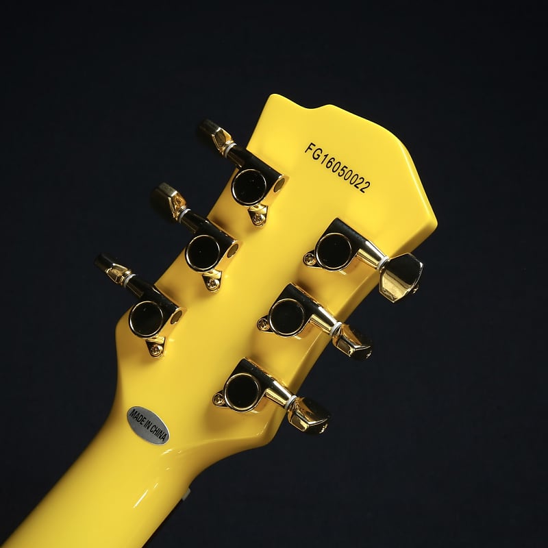 Burny Yellow Heart Jr. YH-JR Mini Guitar (Hide X Japan Signature