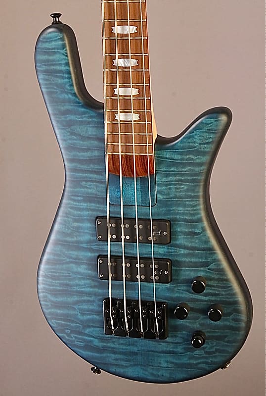 ベース Spector USA NS-4H2 Platinum Spector NS-4H2-FM USA 4-String Bass Guitar Golden