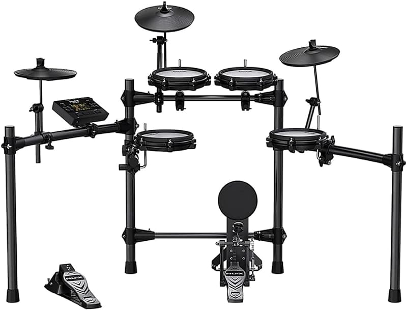NuX DM-210 Electronic Drum Set 2021 - Present - Black image 1
