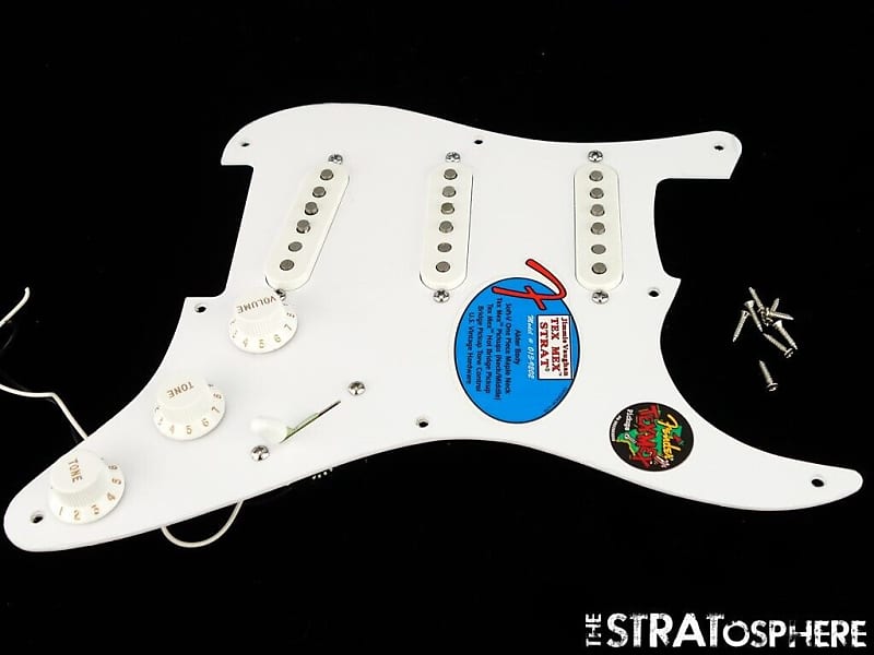 Fender Jimmie Vaughan Tex Mex Strat LOADED PICKGUARD, Stratocaster Part