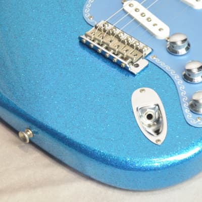 Fender Custom Shop Yamano 120th Anniversary Model Stratocaster Blue Sparkle Finish image 9
