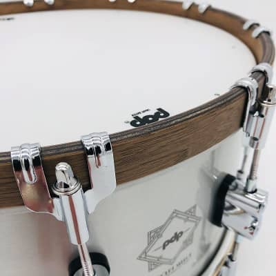 PDP Concept Select 6.5X14" Aluminum Snare Drum w/ Walnut Hoops PDSN6514CSAL image 3