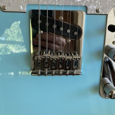 Fender style Telecaster Partscaster Vintage Style Sonic Blue image 5