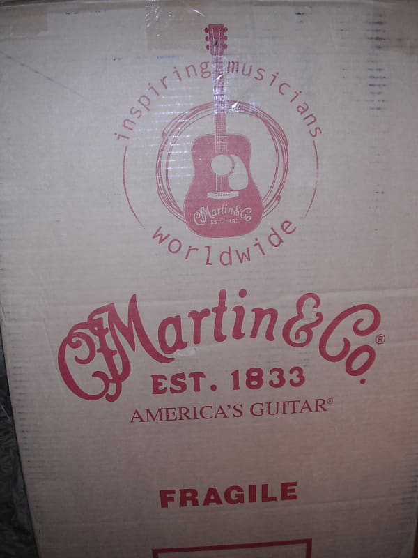 Martin Acoustic Guitar Box Authentic Shipping Storage Reverb