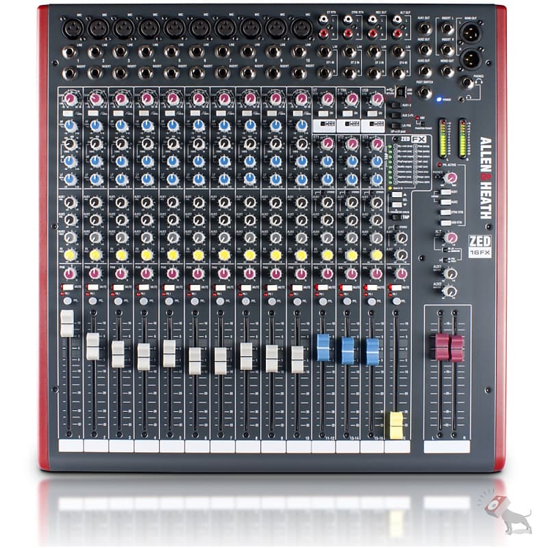 Allen & Heath Zed-16FX Multipurpose Mixer with FX for Live Sound and Recording image 1