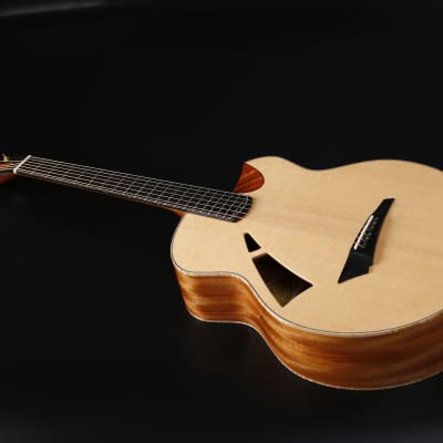 Avian Skylark 3A Natural All-solid Handcrafted African Mahogany Acoustic Guitar image 3