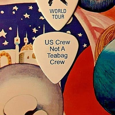 DEF LEPPARD (3) Japan 2002, X World Tour, US Not A Teabag Crew guitar picks for sale
