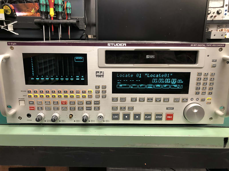 Studer V-Eight, 8 Channel ADAT I/II Recorder 1990 Silver