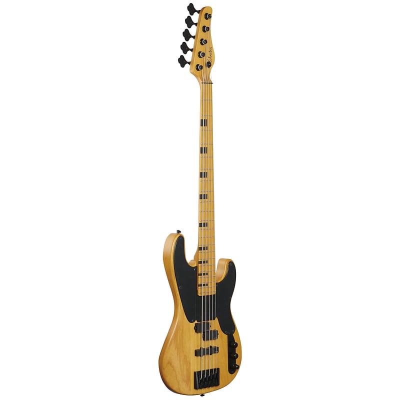 Schecter Model-T Session-5 Active 5-String Bass Aged Natural Satin