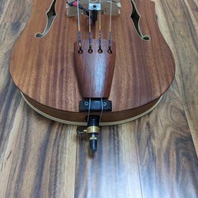4 String 1/2 Scale  Natural Finish Electric Upright Bass image 4