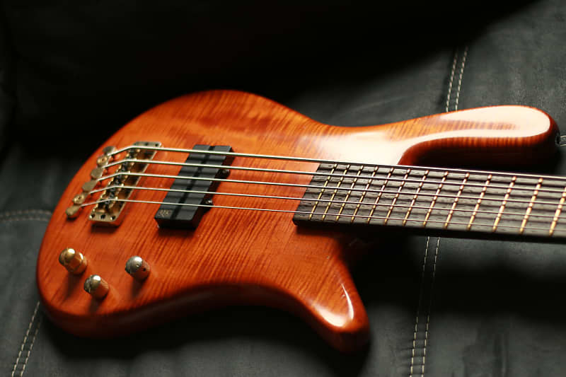 Warwick Streamer Pro M 5-String Bass (LX 5), 1996, Honey Violin, Wenge/Wenge/Maple,  Made in Germany image 1