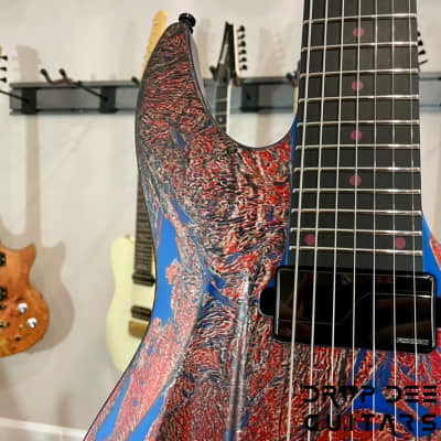Aristides 070 7-String Electric Guitar w/ Bag-Spiderman Shattered image 5