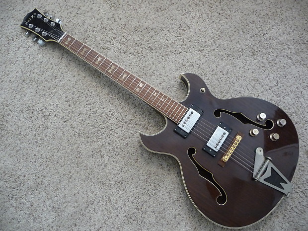 Norma hollow body electric cheap guitar