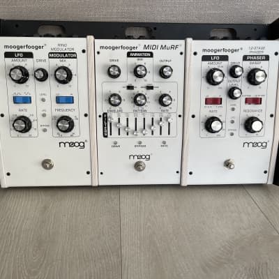 Moog Voyager XL & Moogerfooger Complete Collection (white edition) with lots of accessories White Edition image 10