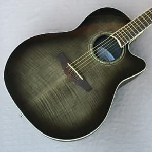 Ovation CS24P-TBBY Celebrity Standard Plus Acoustic/Electric Guitar Trans Black image 2