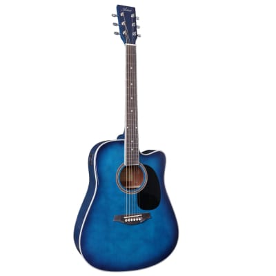 Artist LSPCTB Blue Beginner Acoustic Guitar Pack With Cutaway image 3