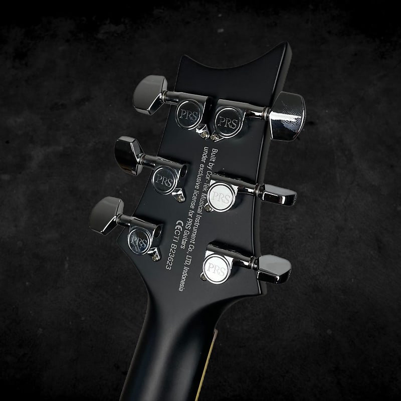 PRS SE Standard 24 Electric Guitar in Satin Black | Reverb
