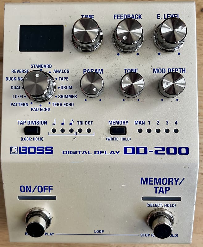 Boss DD200 Digital Delay 2019 Present Silver Reverb