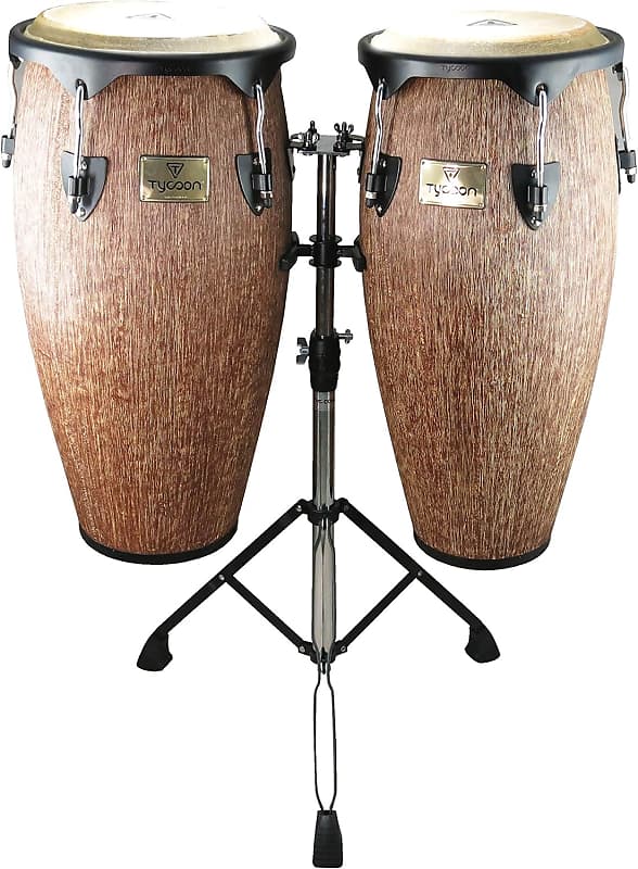 Tycoon 10" & 11" Conga Drum Set Supremo Series W/ Double | Reverb