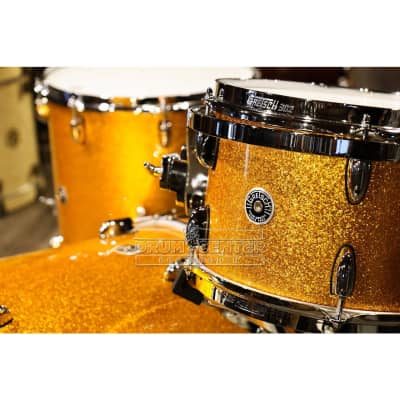 Gretsch Brooklyn 3pc Classic Drum Set Gold Sparkle image 4