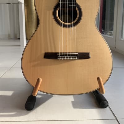 2018 Hanika Natural-PF Custom 7 - Natural Satin | Custom Shop German 7-String Classical Guitar with Monitor Sound Hole | OHSC image 5