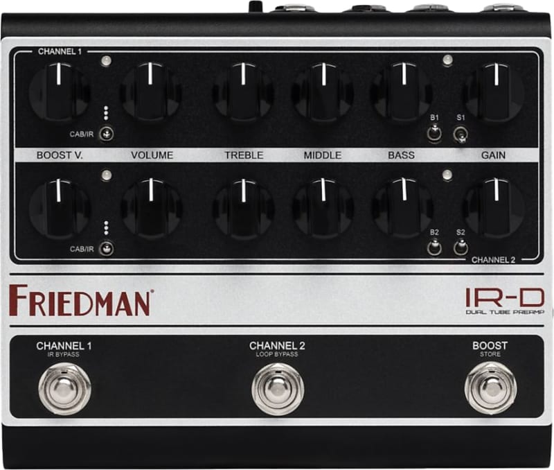 Friedman IR-D Dual-Channel Tube Preamp/DI Effects Pedal image 1