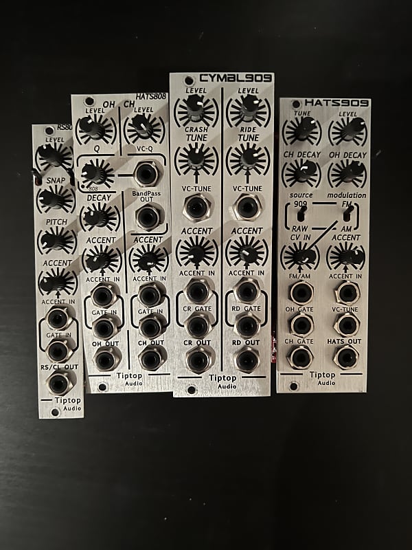 Tiptop Audio Hats 909, Hats 808, Cymbal 909, RS 808 Reverb