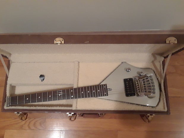 Vintage Rare 80 s Silver Hondo Lazer Headless Johnny Winters Erlewine