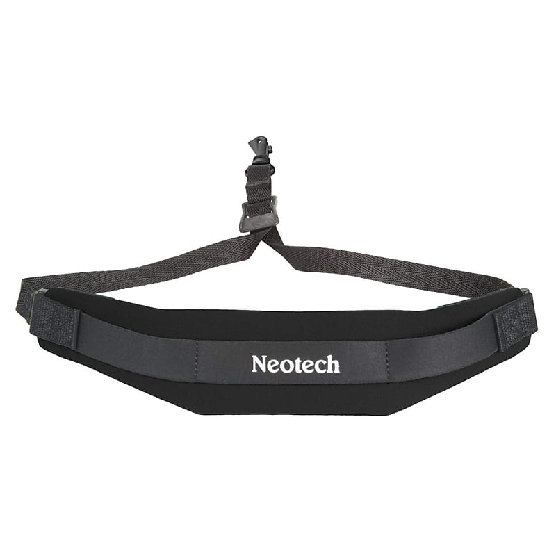 Neotech XL Soft Swivel Black Saxophone Strap image 1