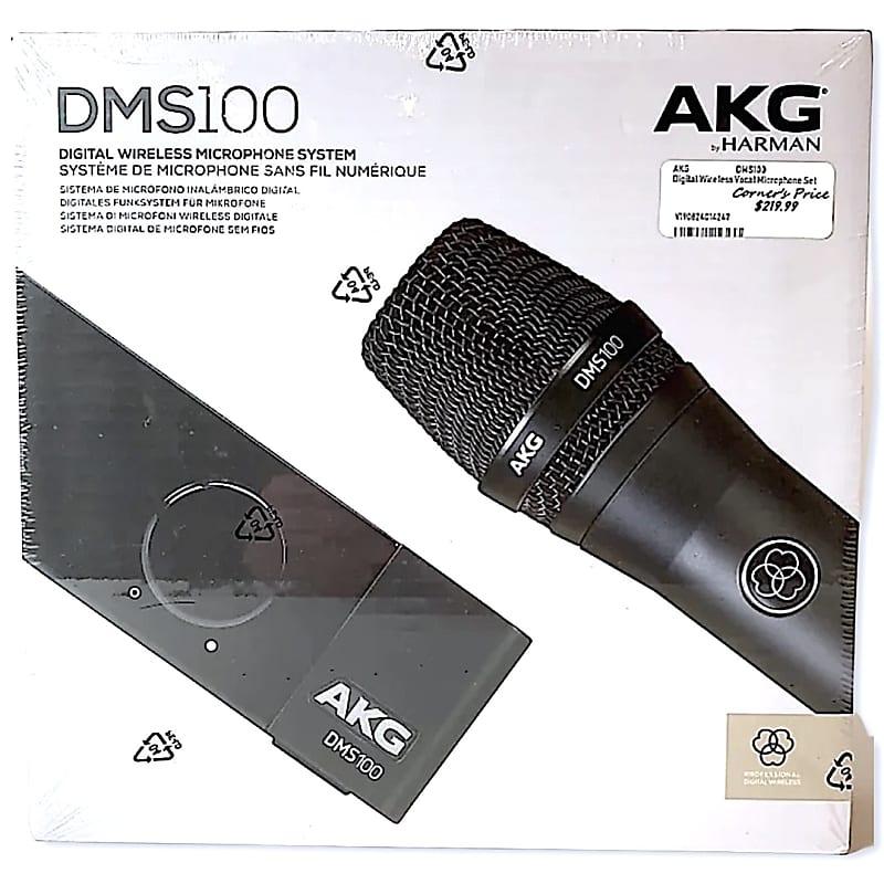 AKG DMS100 Digital Wireless Microphone System Reverb