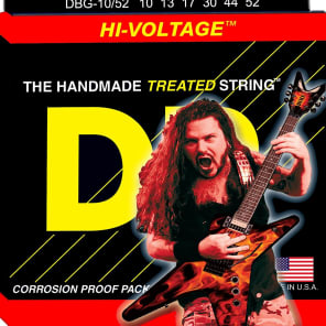 DR DBG-1052 Dimebag Darrell Signature Nickel-Plated Electric Guitar Strings - Medium/Heavy (10-52)