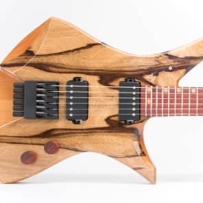Downes Guitars Model 101H - Black Korina top headless 6-string image 3