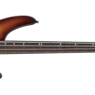 Ibanez SRH500F Semi Hollow Bass Guitar - Natural Browned Burst Flat image 4