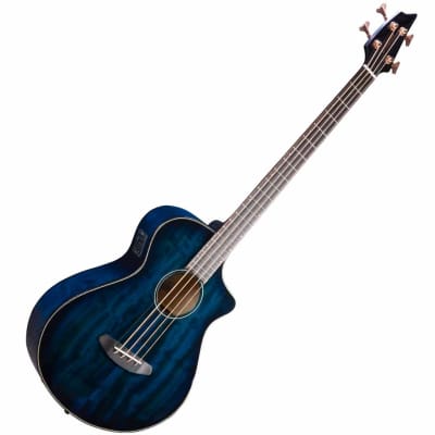 Breedlove Pursuit Exotic S Concert Twilight CE All Myrtlewood Limited Edition Acoustic Bass Guitar image 3