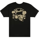 Fender Guitars & Amps Get There Faster T-Shirt, L Large, Black