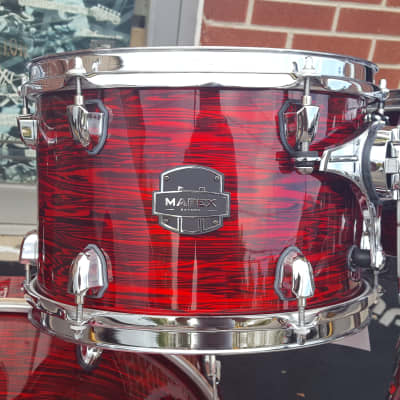 New Mapex 4pc shell pack -Mapex Saturn V Studioease 2018 Red Strata Pearl Custom Wrap  - Awesome! image 4