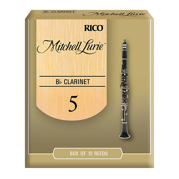 Rico RML10BCL500 Mitchell Lurie Bb Clarinet Reeds - Strength 5.0 (10-Pack) image 1