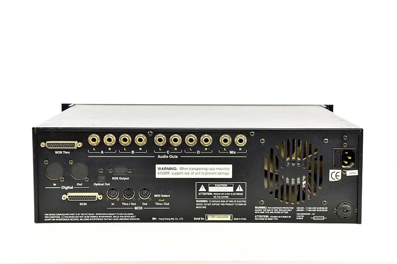 値下げ KURZWEIL K2500R サンプルオプション 完動 美品 Kurzweil K2500-R Rackmount Digital Sound Module Occassion