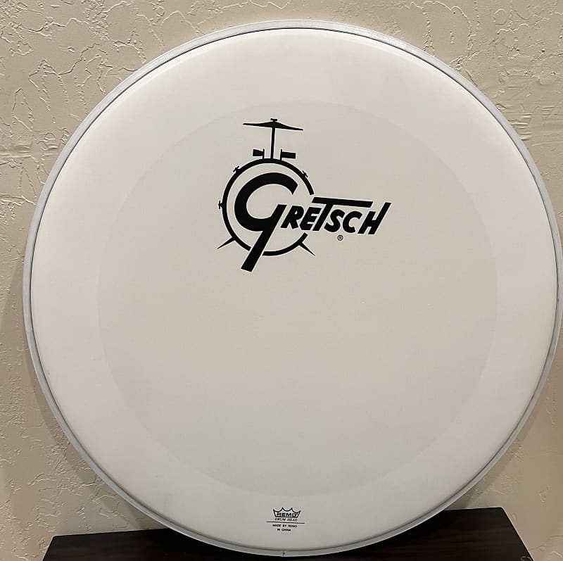 Gretsch 18" Coated Bass Drum Resonant Head with Logo Reverb