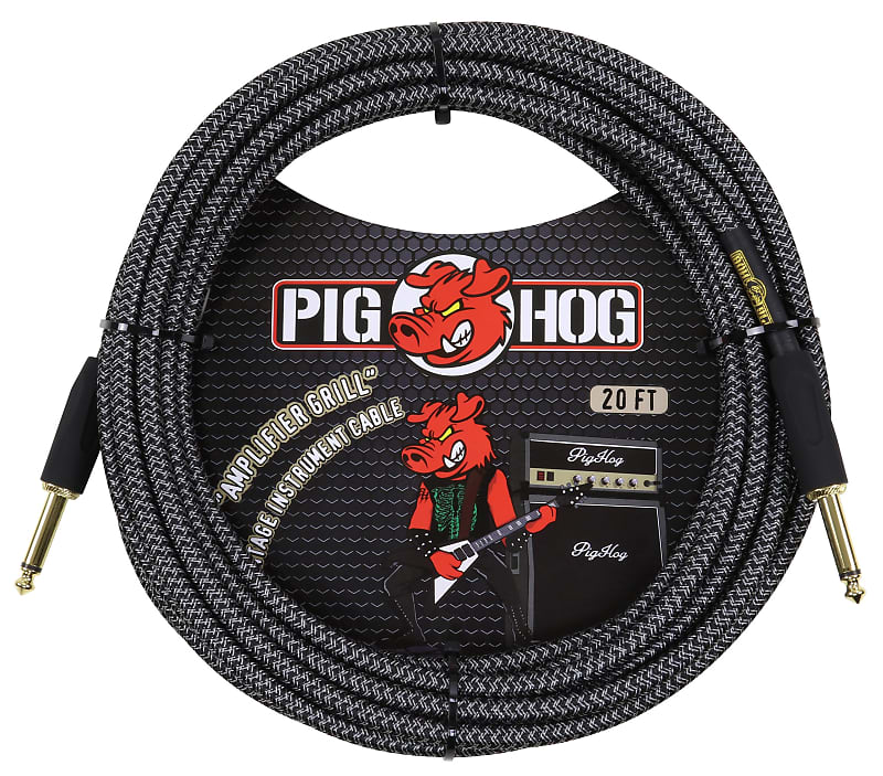 Pig Hog “Amplifier Grill” 20' Straight / Straight Instrument Cable PCH20AG