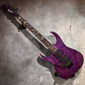 Ibanez Left Handed J.Custom RG-8570ZL 2016 Trans Purple | Reverb