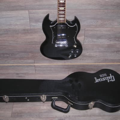 2012 Gibson SG Standard P90 Limited Edition Ebony with OHSC | Reverb