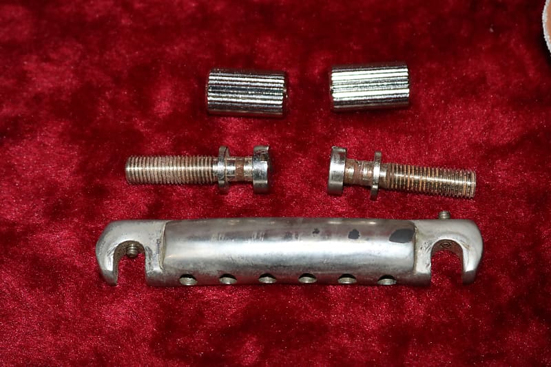 Original Vintage 1950s Gibson Wrap Around Bridge Assembly Reverb UK