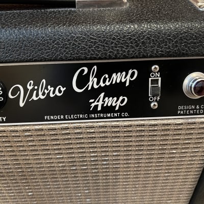 1964 PRE CBS Fender Vibro Champ 6-Watt 1x8" Guitar Combo 1964 - 1967 - Black Panel image 19